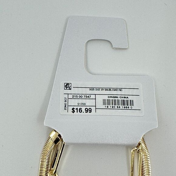 Sugarfix By Baublebar Necklace Omega Chain Link Layered Gold Tone - Picture 7 of 10